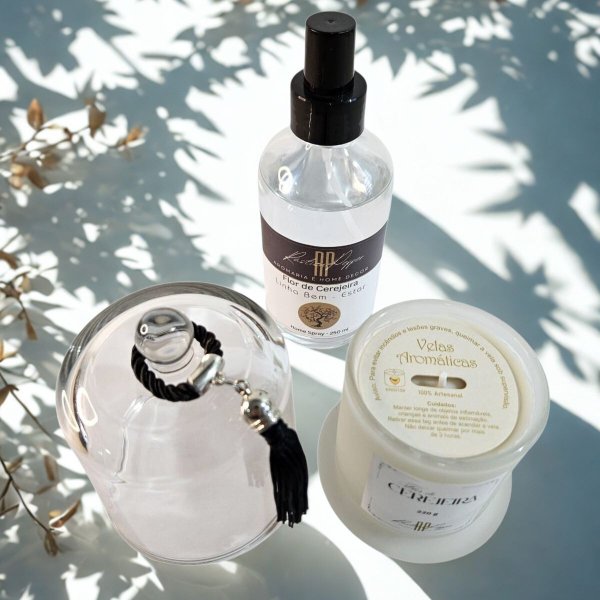   Kit Sensação: Home Spray e Vela Aromática Decorativa