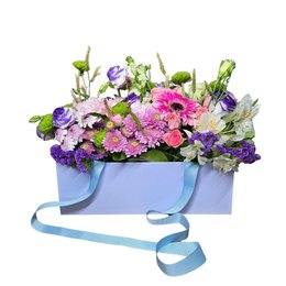 Imagem de Arranjo de Flores Naturais Dança em Lilás 