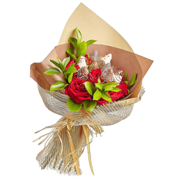 Imagem de Buquet Évora Rosas e Morangos