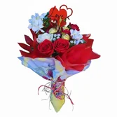 Buquê de Rosas Eternas com Bombons