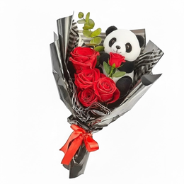 Imagem de Buquê Entre Rosas e Abraços