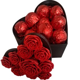 Imagem de Caixa Coração com Trufas