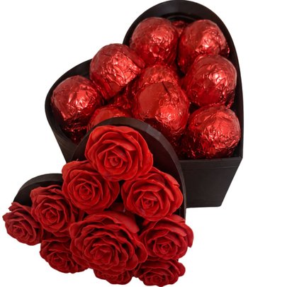 Caixa Coração com Trufas