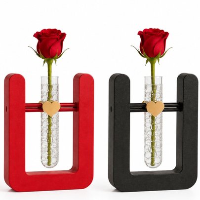 Dueto da Rosa Vermelho e Preto