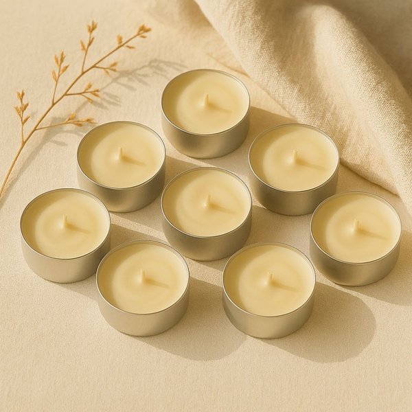 Kit 16 Velas Wax Melts Chá Branco + Rechaud + Velinhas