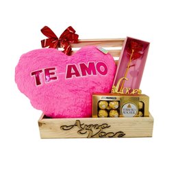 Imagem de Cesta de chocolate rosa 