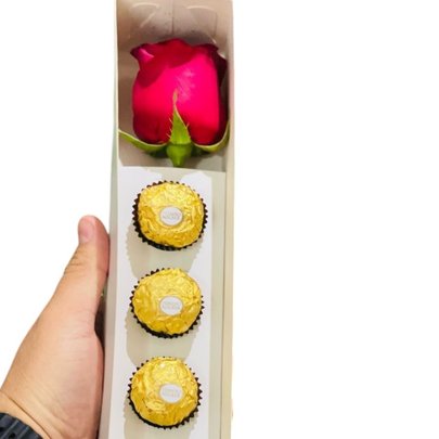 Rosa com Chocolates