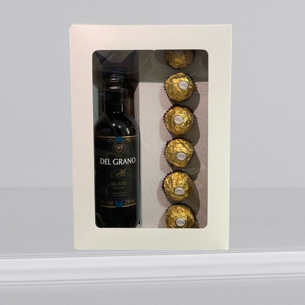Box de Vinho com Chocolates