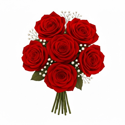 Buquê Simplicidade Vermelho
