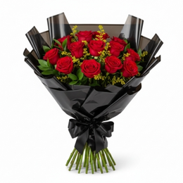 Imagem de Buquê Clássico 12 Rosas Vermelhas