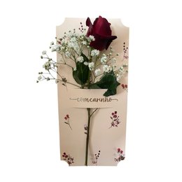 Imagem de Rosa Unitária Cartão Com Carinho