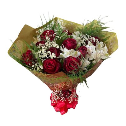 Buquê Luxo Rosas Vermelhas