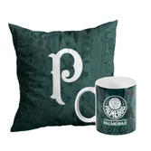 Kit Presente Almofada e Caneca Oficial Time Palmeiras
