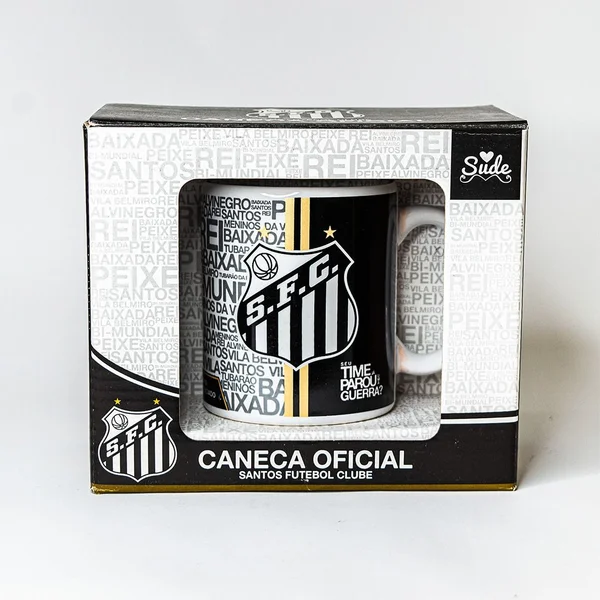 Kit Presente Almofada e Caneca Oficial Time Santos