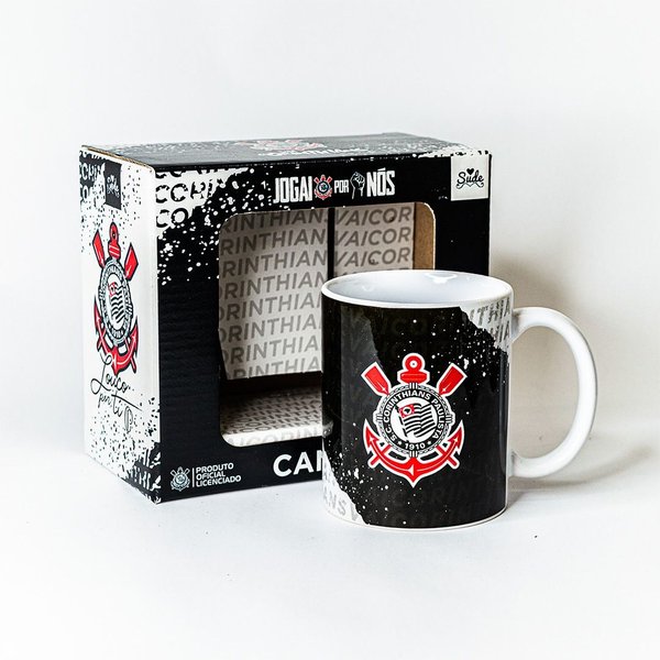 Kit Presente Almofada e Caneca Oficial Corinthians