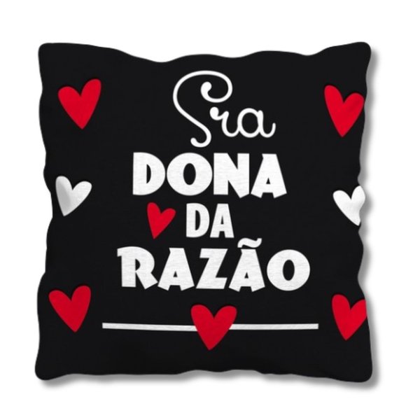 Kit Presente Amor Almofada e Caneca Sra Dona da Razão