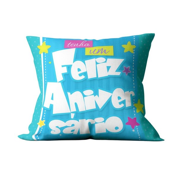 Kit Almofada e Caneca Tenha um Feliz Aniversário