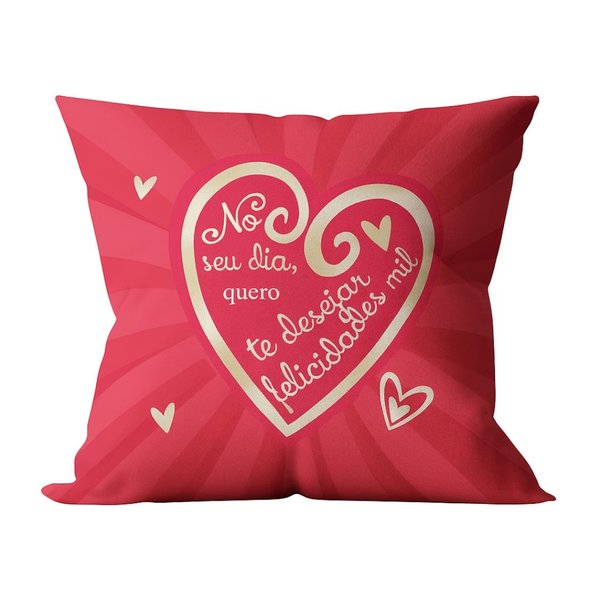 Kit Presente Almofada e Caneca Felicidades Mil