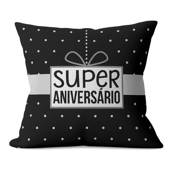 Kit Presente Almofada e Caneca Super Aniversário