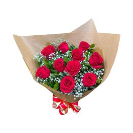 Imagem de Buquê 12 Rosas Vermelhas Nacionais