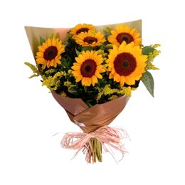 Imagem de Buquê Redondo de 6 Girassóis 