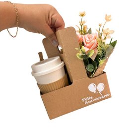 Imagem de Flor e Café para Aniversário
