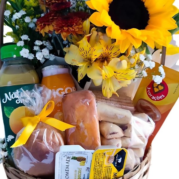 Cesta de Café da Manhã Afetiva 