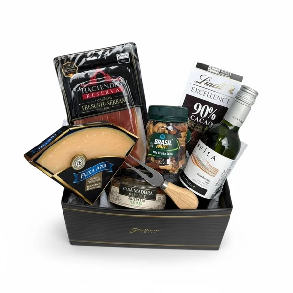 Cesta Gourmet com Vinho premiun