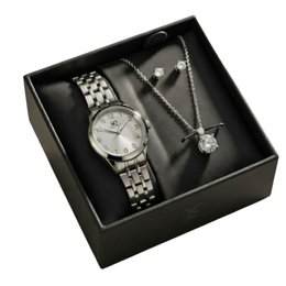 Imagem de Conjunto Saint Germain Luxo Silver Relógio e Joias