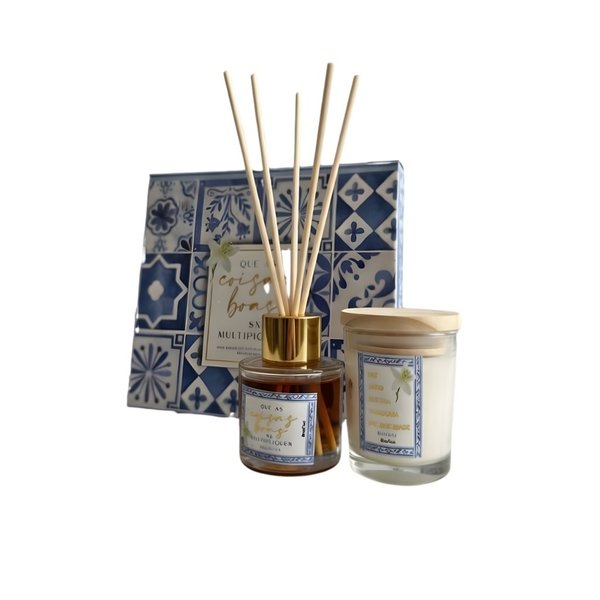 Presente Dia da Mulher com Conjunto de Velas Baunilha