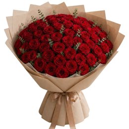 Imagem de Buquê de Rosas Vermelhas 50 unidades