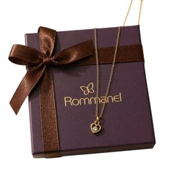 Imagem de Colar Rommanel Premium Coração Folheado a Ouro 18K