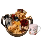 Cesta de Café da Manhã para Vovó e Caneca Porcelana