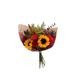 Imagem de Buquê de Rosas com Girassóis Aesthetic