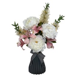 Imagem de Buquê Delicadeza da Alma - Rosa e Branco já Envasado