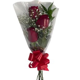 Imagem de Buquê Love com 3 Rosas vermelhas