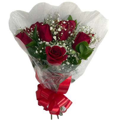 Buquê Love com 12 Rosas Vermelhas