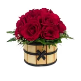 Cachepot de Rosas Vermelhas