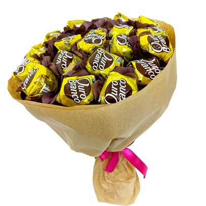 Buquê Luxo de Ouro Branco