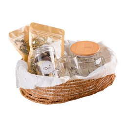 Imagem de Cesta Chá, Bule e Petit Four