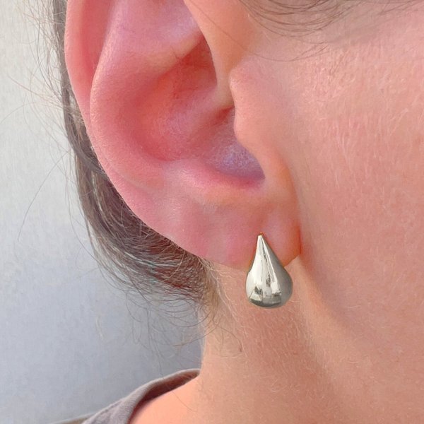 Brinco Gota em Prata 925