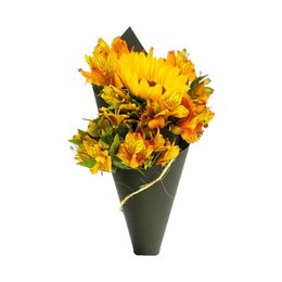Imagem de Buquê de Girassol e Astromélias Sofisticado