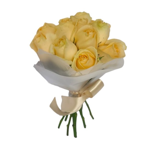 Buquê de Rosas Champagne Suavidade