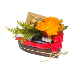 Imagem de Cestinha de Chocolate com Espumante!