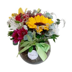 Imagem de Arranjo Pequeno Encanto Flores Mistas Coloridas