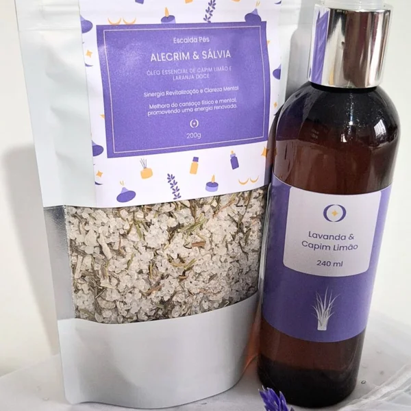 Kit Revitalização Escalda Pés e Spray de Ambiente