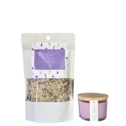 Imagem de Kit Escalda Pés Alfazema + Vela de Lavandim