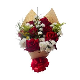 Imagem de Buquê Elegante e Romântico de Rosas Vermelhas