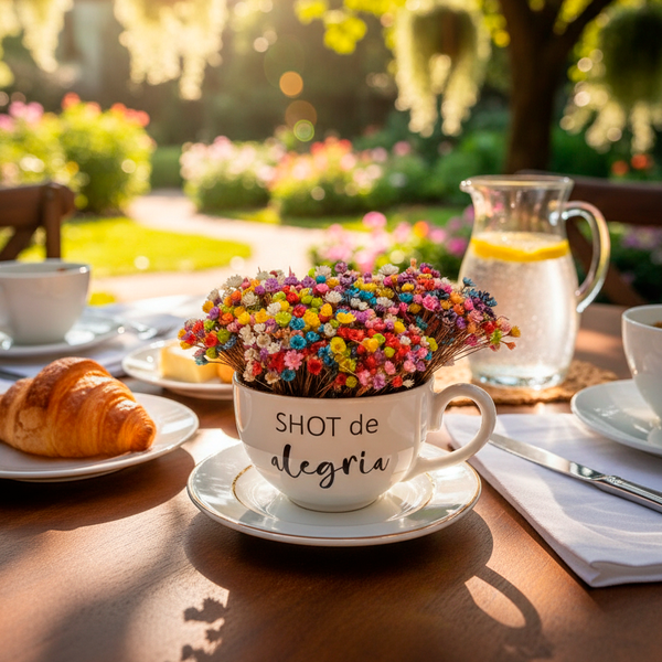 Xícara de Chá Ouro Alegria