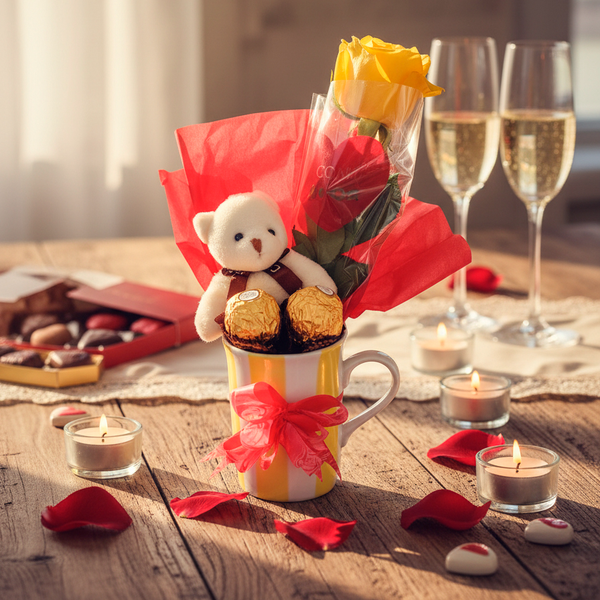 Buquê na Caneca Yellow